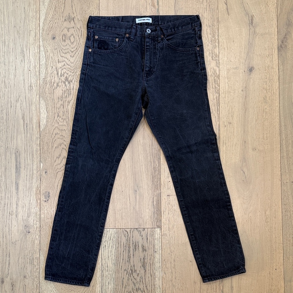 A Bathing Ape Black Denim Jeans